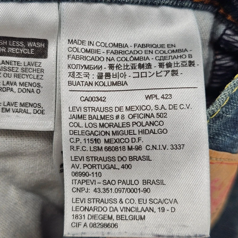 Levi's 511 Slim Fit Jeans Mens 30x32 Blue Medium Wash Denim Pants